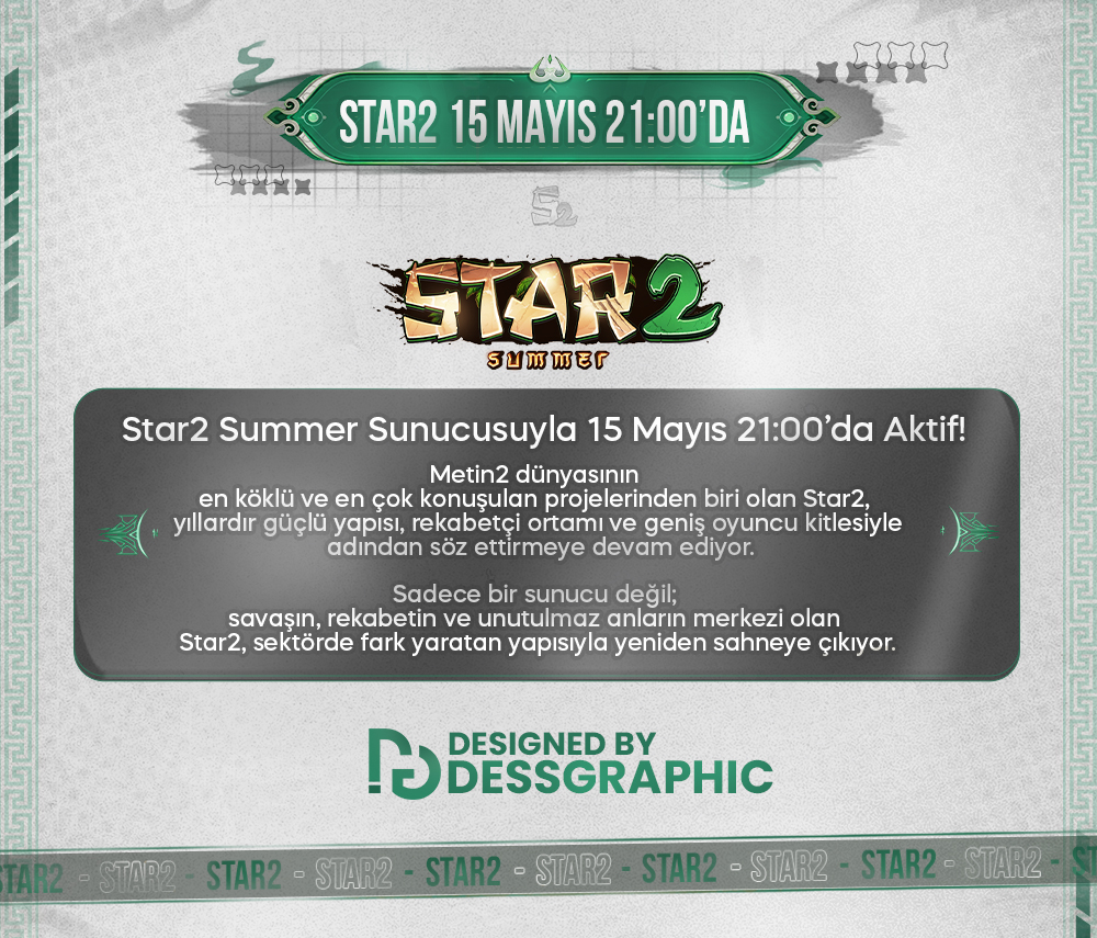 STAR2 | 1-105 Orta Emek Yapısıyla | 15 Mayıs'ta sizlerle!