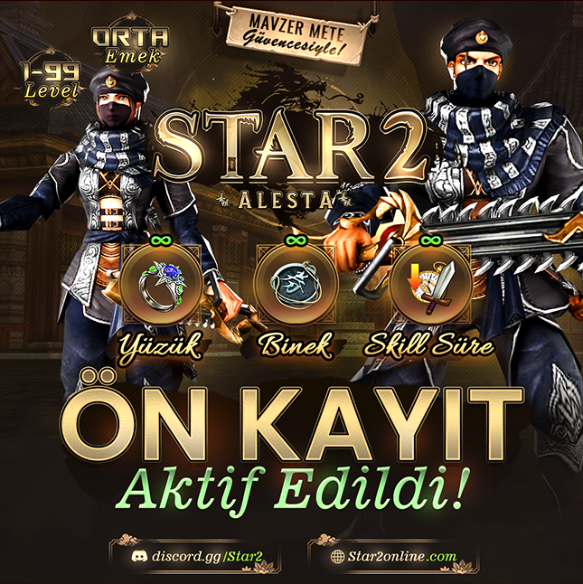 Star2 Alesta Star2 Alesta PvP Server etkinlik görseli - 21 Ağustos 2026 açılış